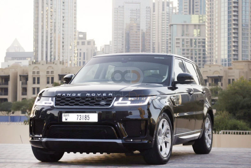 zwart Landrover Range Rover Sport SE 2019 for rent in Dubai 1